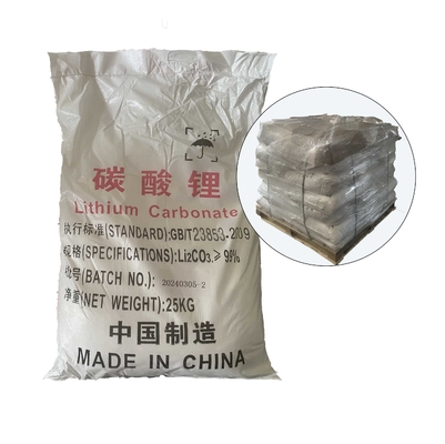 Poudre de carbonate de lithium de qualité batterie numéro 554-13-2 25 kg/sac avec rapport SGS