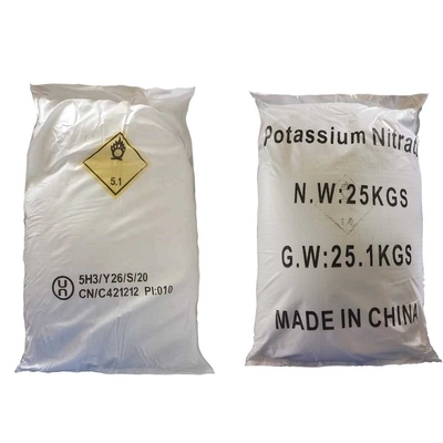 Nitrate de potassium industriel de catégorie de CAS 7757-79-1 KNO3 pour des usines