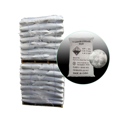 Blanc 90% KOH Potassium Hydroxide Flakes CAS 1310-58-3 pour le détergent