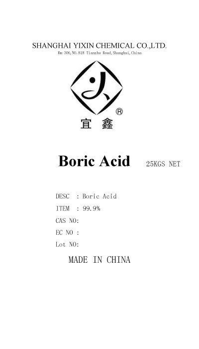 99,9% poudre acide de borax de solide pour la catégorie de technologie de composants électroniques