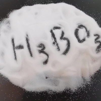 Boron cristallin blanc 17% acide borique pour l'usine de verre, 99,6% H3BO3 pour l'industrie du galvanoplastie