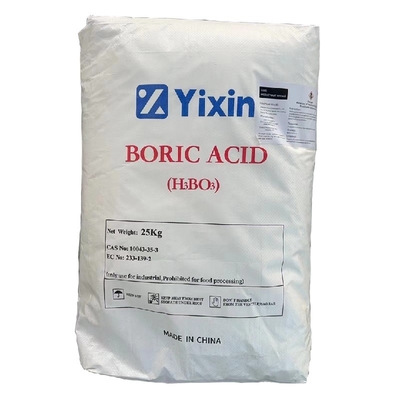CAS 10043-35-3 Cristal blanc H3BO3 acide borique Code HS 28100020 Pour l'usine de verre
