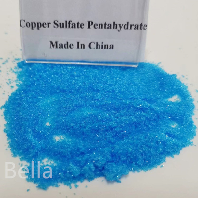 Traitement de l'eau Grade fourrage Sulfate de cuivre cristallin bleu Pureté 96% CuSO4.5H20 Pentahydrate Sulfate de cuivre