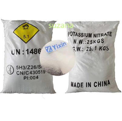 Poudre cristalline de nitrate de potassium pur 99% Min Pureté UN 1486 CAS NO 14797-55-8 7757-79-1