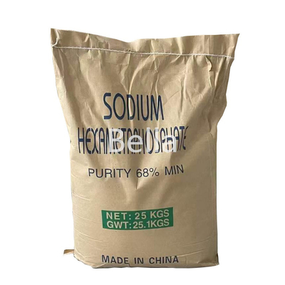 CAS 10124-56-8 Poudre de cristal blanc SHMP pour les produits textiles, Hexametaphosphate de sodium de qualité alimentaire pour les produits laitiers et les boissons
