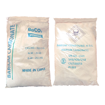 CAS 513-77-9 Carbonate de baryum en poudre blanche pour carreaux céramiques, 99,2% de lumière de carbonate de baryum